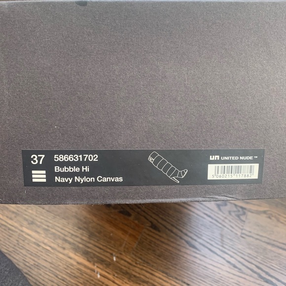 United Nude Bubble Hi Navy Nylon Canvas Snow Boots, size 37 - Picture 6 of 12